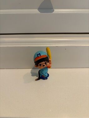 Monchiichi Baseball Player Figurine